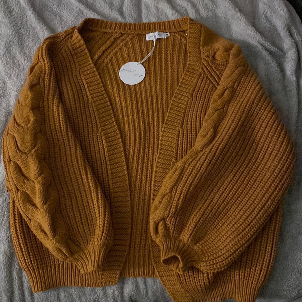 Petal & Pup Amber Cable Knit Cardigan